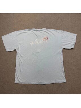 Vintage Quiksilver T Shirt Men's Size 2XL Blue Short Sleeve Crew Neck Casual